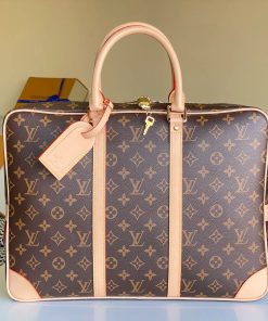 【LOUIS VUITTON】Porte-Documents Voyage モノグラム キャンバス製ブリーフケース