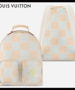 LouisVuitton《バックパック・マルチポケット》白 ダミエ N40735