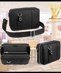 【新作☆直営店】LV シリウス・メッセンジャー ダミエ 黒 N45286