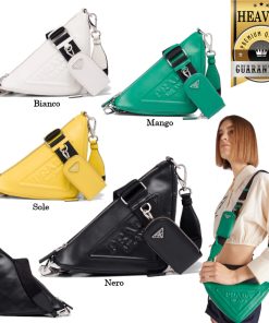 累積売上第１位☆新作☆ プラダ PRADA トライアングル レザーショルダーバッグ