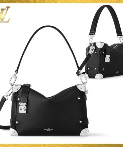 【LOUIS VUITTON】 グレインカーフレザー サイドトランク MM M25160