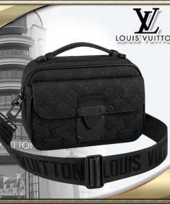 新作 LOUIS VUITTON 直営店 メッセンジャー モノグラム 黒 M58489