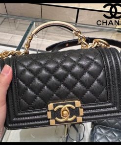 お洒落ハンドルで差が付く★CHANEL BOY CHANEL トップハンドル