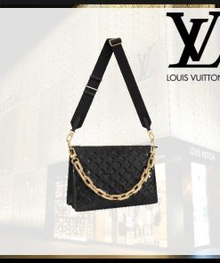 [Louis Vuitton][ぷっくり柔らかレザー]エッジーなチェーン♡クッサン MM[バッグ]