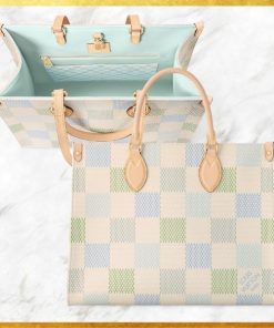 パステルカラー大人可愛い◎ Louis Vuitton トートバッグ ダミエ N40518