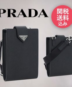 【プラダ】レザー スマホ ケース